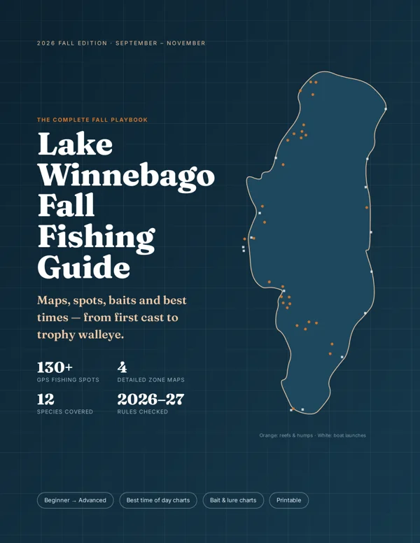 Lake Winnebago Fall Fishing Guide cover